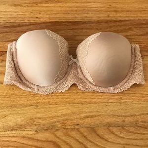 Victoria’s Secret strapless bra- nude color 34C